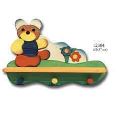 Estanteria colgador infantil Oso Flores